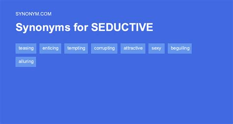 seduced synonym